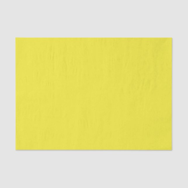 Vibrant Solid Yellow Background  Tissue Paper (Front)