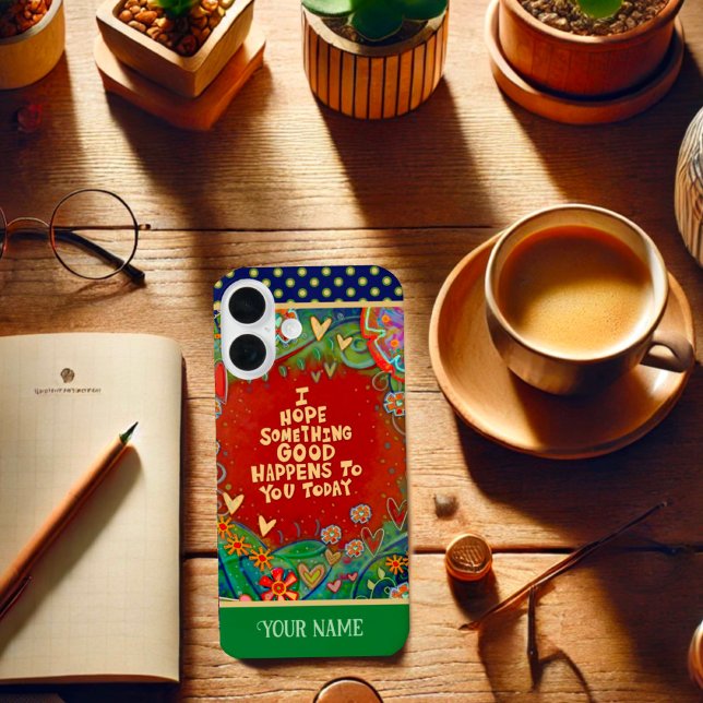 Vibrant Something Good Quote Inspirivity Name Case-Mate iPhone Case (Creator Uploaded)