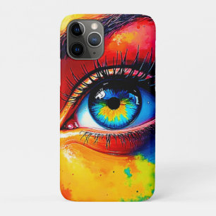 Vibrant Soul Colorful Eye Painting  iPhone 11 Pro Case