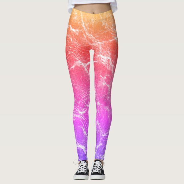 Vibrant Spectrum: New Multi-Colour Fashion Style Leggings (Front)