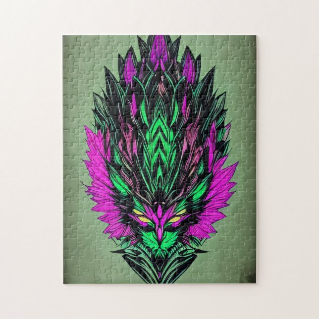 Vibrant Sphinx in Shadows Puzzle – 252 Pieces (Vertical)