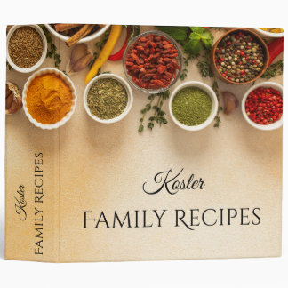 Vibrant Spices Recipe Binder
