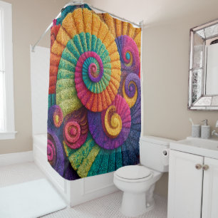 Vibrant Spiral Abstract Patterns