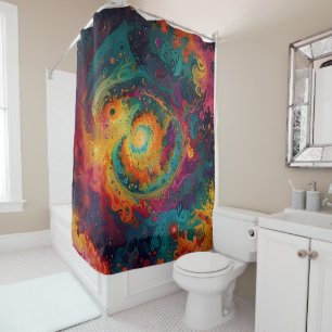 Vibrant Spiral Mandala with Rainbow Hues