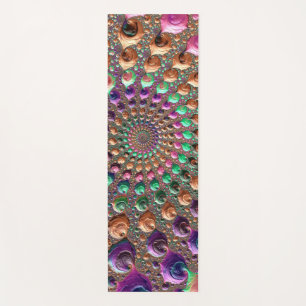 Vibrant Spiral Yoga Mat