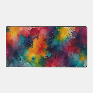 Vibrant Splash Mousepad – Bold and Colourful Desig Desk Mat