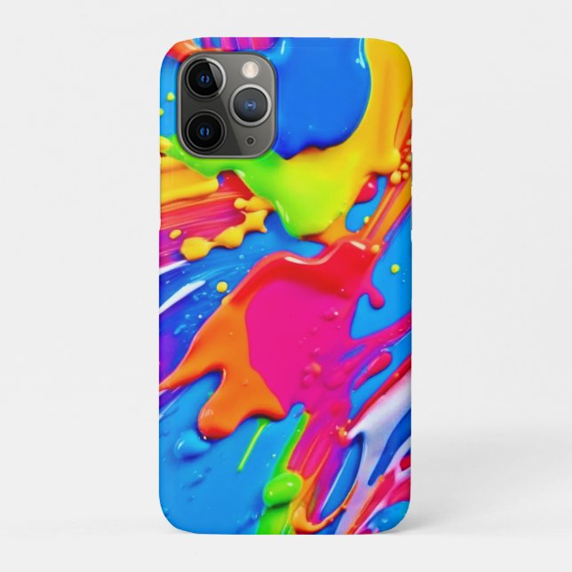 Vibrant Splatter Colour Burst Design Case-Mate iPhone Case (Back)