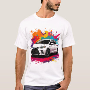 Vibrant Sports Car with Splash of Colours T-Shirt