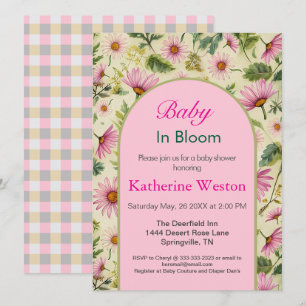 Vibrant Spring Floral Baby Shower Invitation