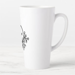 Vibrant Spring Floral Pattern Colourful Nature B Latte Mug