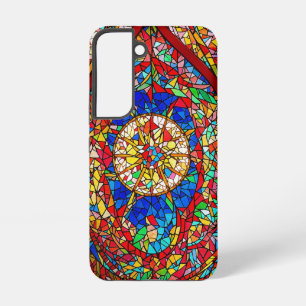Vibrant Stained Glass Abstract Art Samsung Galaxy Case