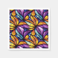 Vibrant Stained Glass Floral: Colourful Design