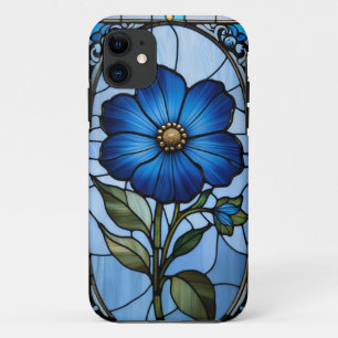 Vibrant stained glass flower iPhone 11 case