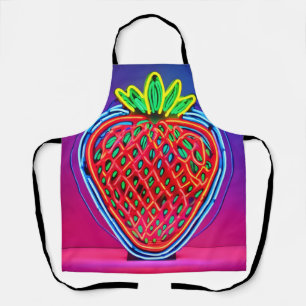 Vibrant Strawberry Neon! Apron