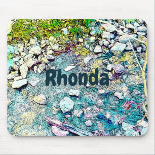 Vibrant Stream Mouse Pad