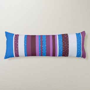 Vibrant Striped Pattern Background Body Pillow
