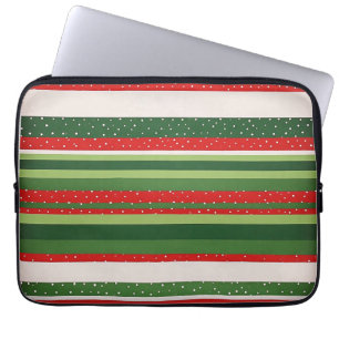 Vibrant Striped Pattern Background Laptop Sleeve