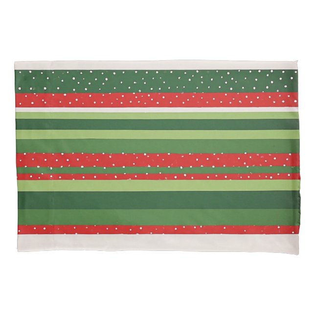 Vibrant Striped Pattern Background Pillowcase (Front)