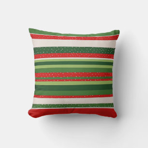 Vibrant Striped Pattern Background Throw Pillow