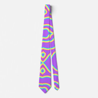 Vibrant striped  tie