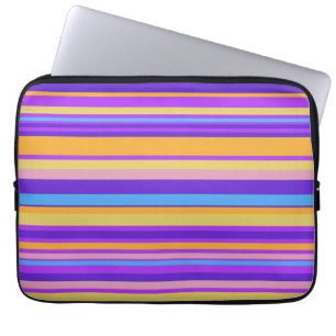 Vibrant Stripes Laptop Sleeve