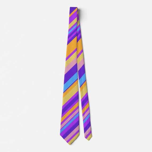 Vibrant Stripes Tie (Front)