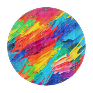Vibrant Strokes of Joy Cutting Board