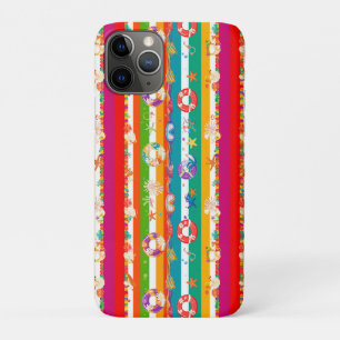Vibrant Summer Beach Themed Design iPhone 11 Pro Case