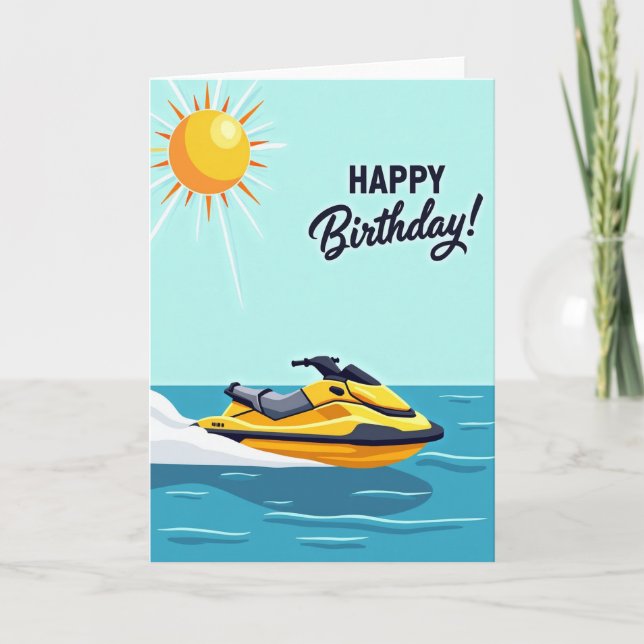 Vibrant Summer Birthday Card (Front)
