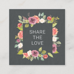 Vibrant Summer Floral Loyalty Card