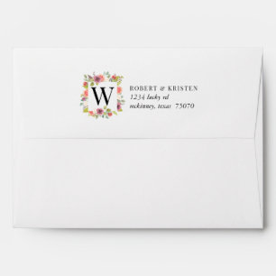Vibrant Summer   pre-addressed wedding envelope