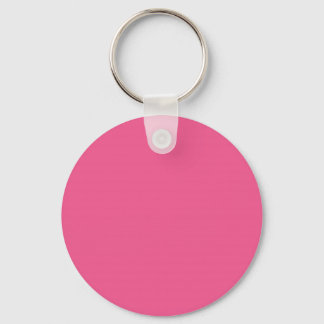 Vibrant Summer Solid Pink Minimalist Colour Block Keychain