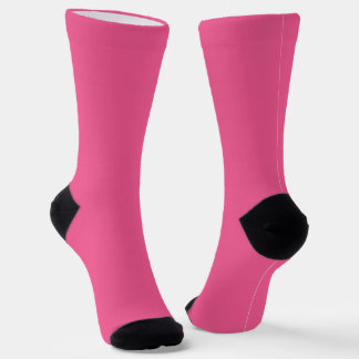 Vibrant Summer Solid Pink Minimalist Colour Block Socks