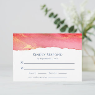 Vibrant Summer Wedding RSVP Response Card
