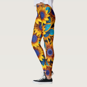 Vibrant Sunflower Leggings