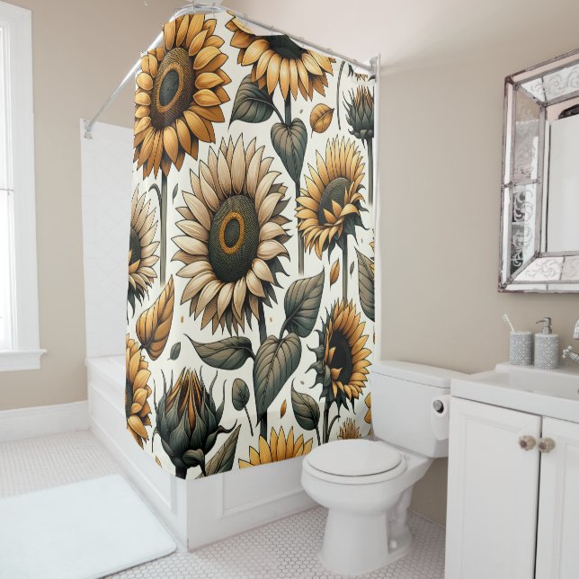 Vibrant Sunflower Pattern (In Situ)