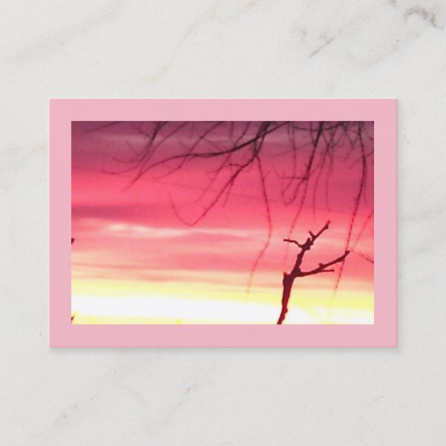 Vibrant Sunrise Business Card (Front)