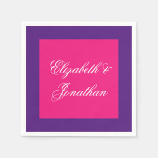 Vibrant Sunrise Minimalist Mix & Match Wedding Napkin