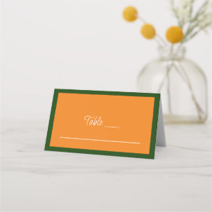 Vibrant Sunrise Minimalist Mix & Match Wedding Place Card