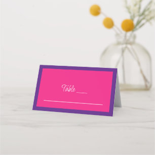 Vibrant Sunrise Minimalist Mix & Match Wedding Place Card