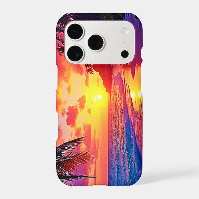Vibrant Sunset Beach Dream Design (Back)