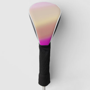 Vibrant Sunset Gradient – Pink, Yellow & Orange Golf Head Cover
