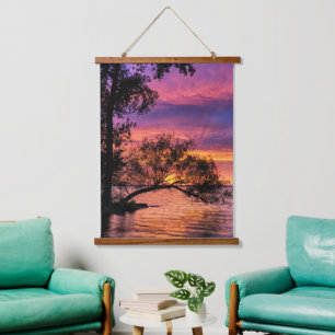 Vibrant Sunset Over Tranquil Waters Wall Art
