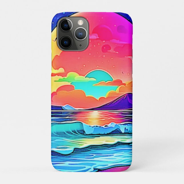 Vibrant Sunset Seascape Case-Mate iPhone Case (Back)