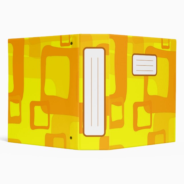 Vibrant Sunshine Flow – Modern Abstract Art Shapes Binder (Background)