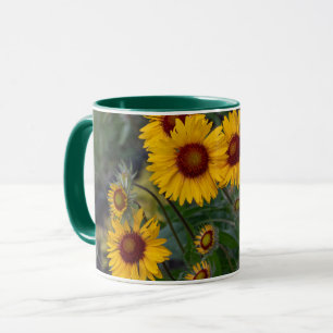 Vibrant Sunshine: Orange Sunflowers Photography Mug