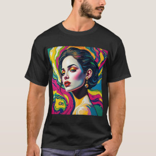 Vibrant surreal portrait art T-Shirt