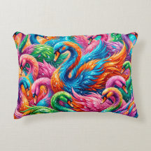 Vibrant Swan Dreamscape – Psychedelic Boho
