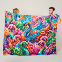 Vibrant Swan Dreamscape – Psychedelic Boho