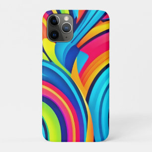 Vibrant Swirl Abstract Art iPhone 11 Pro Case